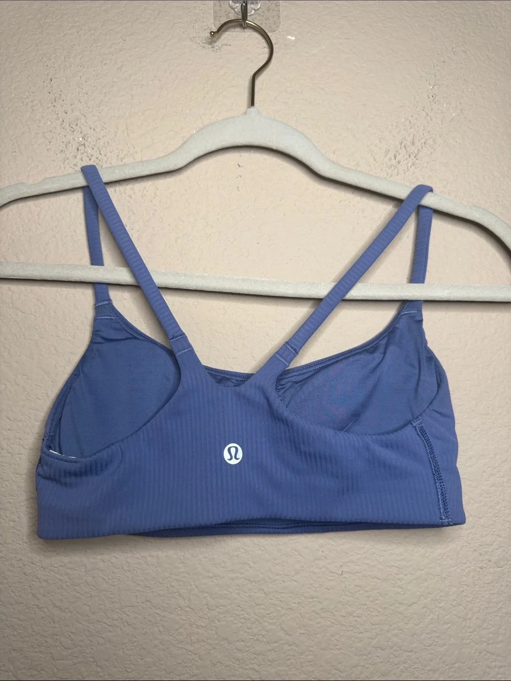 Lululemon Like a Cloud Ribbed Sports Bra Size 4 Periwinkle Blue